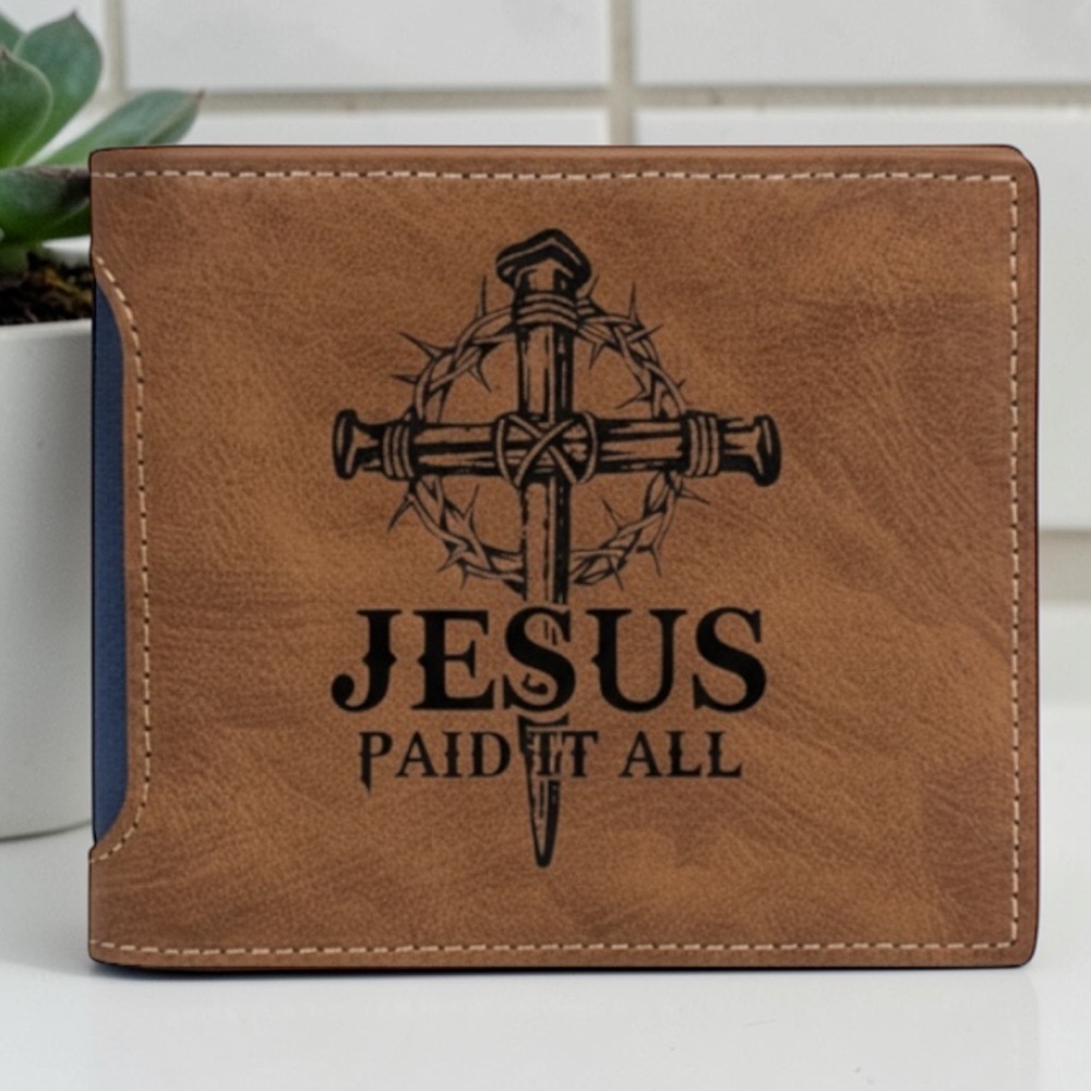 Jesus paid it all Religious Men’s Wallet